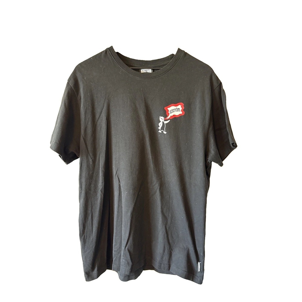 Ice Cream Black Billionaire Boys Club Men's Short Sleeve T-Shirt Size Large